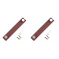 thumbnail image 4 of ZheElen Leather Drawer Pull Cabinets Handles Door Knobs Replacement Accessories Brown 156mm 2Set, 4 of 6