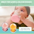 thumbnail image 2 of Melii Double-Walled Bear Cup - Pink - For Toddlers, 2 of 4