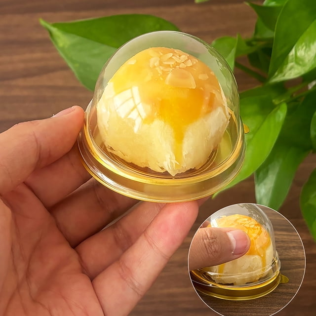 Cake Mould Cake Packaging and Party for Baking Enthusiasts Durable Dome Lid Containers and Mini Sets for Presentation and Safe Transport 50PCS