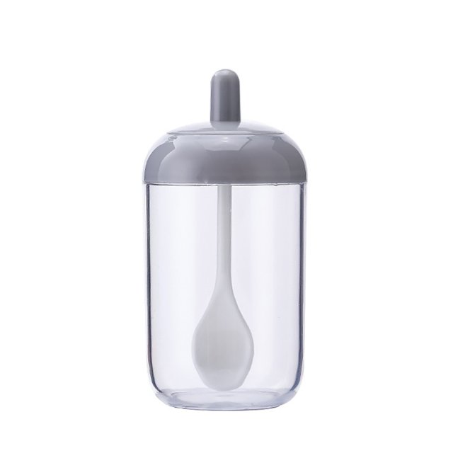 Agiferg Kitchen Supplies Seasoning Bottle Salt Storage Box Spice Jar With Spoon
