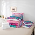 thumbnail image 5 of YST Mermaid Tail 7-Piece Comforter Set, Ocean Coastal Nautical Sea Animal, Queen, 5 of 5