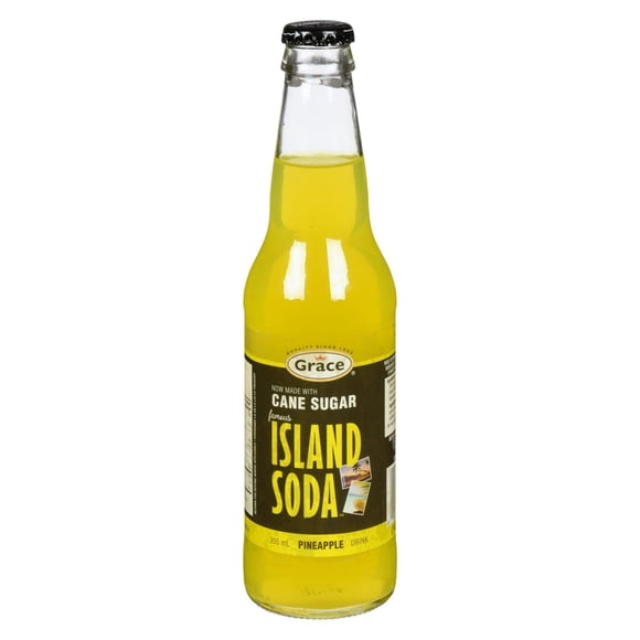 Grace Island Soda Pineapple Drink, 355ml Bottle