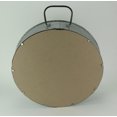 thumbnail image 3 of Round Wall Mirror, 20.5 Inch Galvanized Metal Tub Frame with Drawer, 3 of 3