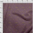thumbnail image 3 of oneOone Viscose Chiffon Purple Fabric Line Drawing Leaf Sewing Craft Projects Fabric Prints By Yard 42 Inch Wide, 3 of 4