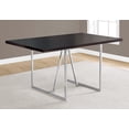 thumbnail image 4 of Monarch Specialties I 1064 Dining Table, 60" Rectangular, Kitchen, Dining Room, Metal, Laminate, Brown, Chrome, Contemporary, Modern, 4 of 5