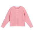 thumbnail image 4 of Mepaouo Girls Cardigan Sweater School Uniforms Toddler Long Sleeve Button Knit Solid Sweaters Tops Pink 120, 4 of 5