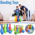 thumbnail image 4 of Bowling Parent Child Indoor And Outdoor Sports Interactive Games Baby Bowling Mini Set Children, 4 of 6