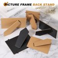 thumbnail image 4 of Uxcell Easel Back, Picture Frame Back Stand with Metal Hinges & Strap for 6" Photo Board 2 Pcs & Black, 4 of 7