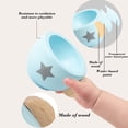 thumbnail image 4 of Simulated Tea Set For Pretend Play Wooden Afternoons Tea Toy With Tray Pastels Style Social Interaction Set Household accessories, 4 of 7