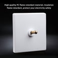 thumbnail image 1 of Maoww Switch Wall Button Socket Lever Toggle Control White Improvement Antique Household Brass Light Panel Accessory Supply Connector 1 White 2, 1 of 6