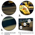thumbnail image 3 of Designart Racing Oversized framed wall art decor, Racing framed wall Art, Rush of Formula Car at Speedway I , Yellow Modern black framed wall art, 32x24 inches black frame, 3 of 5