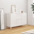 thumbnail image 1 of vidaXL Sideboard High Gloss White 101x35x70 cm Engineered Wood, 1 of 4