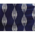 thumbnail image 4 of oneOone Tissu Georgette Viscose Rayé Ikat Imprimés au Mètre 42 Pouces de Large, 4 of 4
