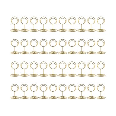40 Pcs Porte-Numéro de Table, Porte-Cartes de Table, Porte-Photos pour Réception de Mariage