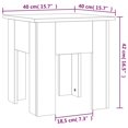 thumbnail image 4 of vidaXL Coffee Table Concrete Grey 40x40x42 cm Engineered Wood, 4 of 4