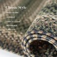 thumbnail image 4 of Homespice Pinecone Jute Braided Rug 20x30in Rect Green-Brown-Black Natural Jute Rug. Uses- Indoor Entryway Rug, Kitchen Rug, Bedroom Doorway Reversible, Rustic, Country, Primitive, Farmhouse Decor, 4 of 8