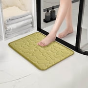 Memory Foam Bath Rug Non Slip Water Absorbent Bathroom Mat Machine Washable for Shower and Tub