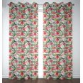 thumbnail image 1 of Soimoi Blanc Rayon Tissu Rayé & Grandiflora Roses Imprimé Floral Tissu par Yard 42 Pouces de Large, 1 of 3