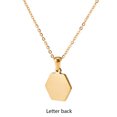 thumbnail image 4 of Colliers, Collier Lettre Coquille Mignonne pour Filles, Pendentifs Pièce pour Filles en Acier Inoxydable Colliers Initiale pour Femmes Bijoux Rond, 4 of 9