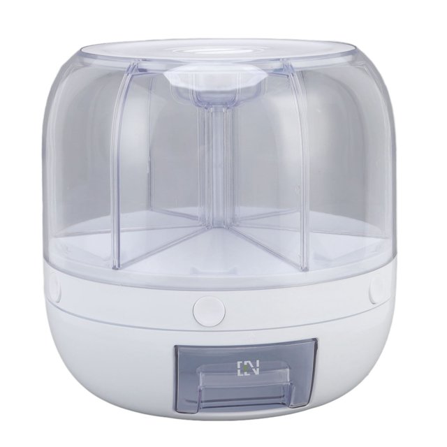 Grain Dispenser, Grain and Rise Storage Container Kitchen, 360° Rotating Rice and Grain Dispenser, Cereal Dispenser, Rotating Dry Food Dispenser for Lentils, Small Beans, Barley, Millets