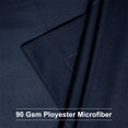 thumbnail image 4 of REGALWOVEN Soft 1800 Microfiber Oxford Pillowcases 2Pcs, Standard Navy, 4 of 8