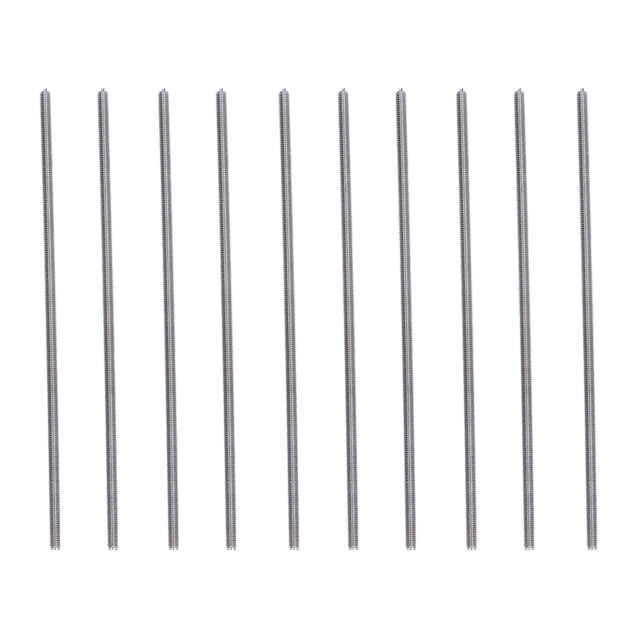BIMZUC M4 Stainless Steel Threaded Rod Bars Studs Full Thread Screws 80mm Length 10 Pack