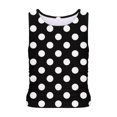 thumbnail image 2 of Plebaso Débardeurs d'Été pour Femmes Slim Imprimé Sans Manches Col Rond Tee-Shirts Froncés Blouses Décontractées pour Femmes, 2 of 4