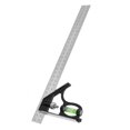 thumbnail image 3 of Règle d'Angle Réglable, 45/90 Degrés 300mm Combinaison Niveau à Bulles Règle d'Angle Carrée, pour Outils de Menuiserie Outils de Charpentier, 3 of 8