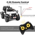 thumbnail image 4 of Patiojoy 12V Electric Kids Ride On Truck Toys 2 Seater Jeep Car with Remote Control White, 4 of 9
