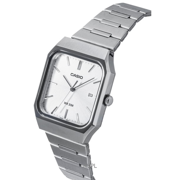 CASIO MTP-B185D-7A 腕時計 Casio Standard Analog Stainless Steel Silver Dial Quartz MTP-B185D