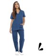 thumbnail image 3 of Women's Scrub Sets Six Pocket Medical Scrubs (V-Neck with Cargo Pant), 3 of 5
