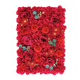 thumbnail image 3 of GROWTH TANK Artificial Panel Background Floral Panel Rose Flower Panel Backdrop for Wedding Red, 3 of 9