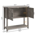 thumbnail image 3 of Kojooin Farmhouse Console Table, Entryway Table with Storage Shelf, Coffee Bar Cabinet, Sofa Tables Buffet Sideboard for Kitchen, Hallway, Dining, 3 of 8
