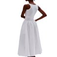 thumbnail image 4 of Robe Longue Trapèze Sans Manches avec Poches pour l'Été pour Femmes, 4 of 6