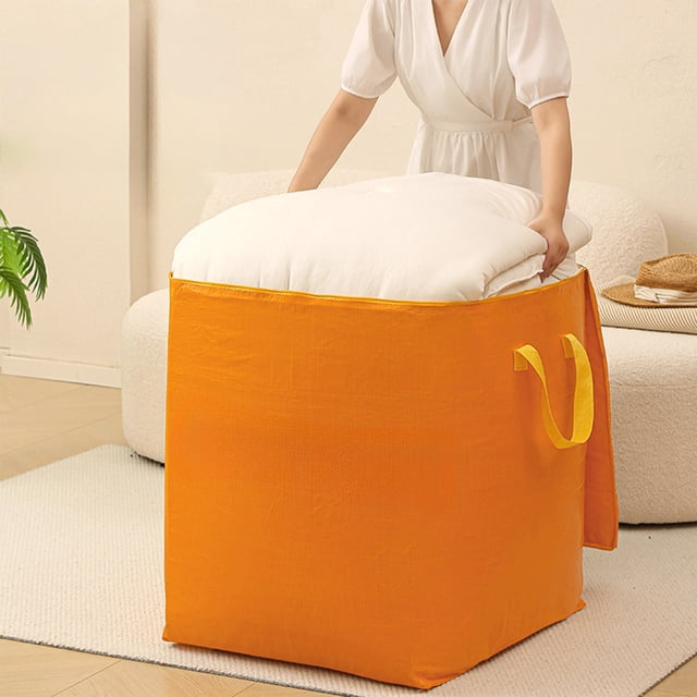 EGNMCR Contenants de Rangement Sac Fourre-Tout de Rangement Robuste et Sacs de Déménagement avec Fermeture Éclair sur le Dessus Grands Confortables Robustes Résistants Sacs de Rangement pour Vêtements Boîtes de Déménagement pour Fournitures de Collège PP Paquets de Déménagement