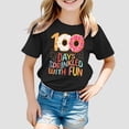thumbnail image 2 of TZEWGL Tops For Toddler Graphic Print Round Neck Loose Short Sleeve Top For Newborns size 6-7T, 2 of 4