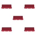thumbnail image 3 of kurtrusly Coussin de Balançoire Extérieur en Polyester Multifonctionnel, Respirant et Confortable, Rouge Vin, 5 Pcs, 3 of 6