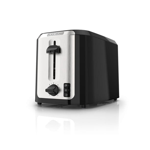 Black+Decker 2-Slice Toaster, Extra-Wide Self-Centering Slots