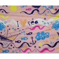 thumbnail image 5 of oneOone Polyester Lycra Light Pink Fabric Ocean Life Craft Projects Decor Fabric Printed By The Yard 56 Inch Wide, 5 of 5