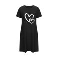 thumbnail image 4 of Rbaofujie Nuisette pour Femmes Nuisette Courte Surdimensionnée pour Femmes Robe Imprimée à Col Rond et Manches Courtes Pyjama Aguichant pour Femmes, 4 of 4