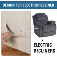 thumbnail image 4 of Super Stretch Recliner Couch Covers Chair Cover Form Fitted Non Slip Reclining Slipcovers for Standard Large Recliner, Soft Thick, 4 of 7