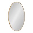 thumbnail image 1 of Kate and Laurel Zayda Metal Oval Mirror, Gold 24x36, 1 of 8