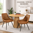 thumbnail image 2 of KOSSMAI Set of 2 Upholstered Side Dining Chairs in Faux Leather, 2 of 6