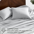 thumbnail image 3 of Bare Home Linen Sheet Set - Deep Pocket - Breathable - 3-Pieces - Twin XL, Glacier Gray, 3 of 6