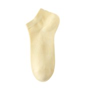 cfhntfmh No Show Socks for Women Cotton Low Cut Non Slip Casual Solid Breathable Socks Stretchy Crew Socks