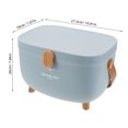 thumbnail image 2 of OUNONA Portable Waterproof Medicine Storage Box Sky Blue Double Layer with Handle for Daily and Emergency Use, 2 of 7