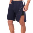 thumbnail image 2 of AherBiu Basketball Shorts for Men Double Side Button down Gym Athletic Running Shorts with Pockets for Versatile Activewear, 2 of 8