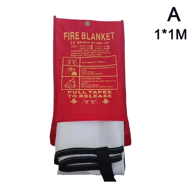 Grande Couverture d'Urgence contre l'Incendie à Dégagement Rapide en Étui Version Anglaise G6K4