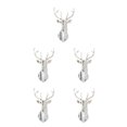 thumbnail image 1 of Decodeary Personalized Home Style With 3D Mirror Deer Wall Stickers Acrylic 3D Deer Head Mirror Wall Sticker Multifunctional silver S 5Set, 1 of 6