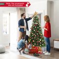 thumbnail image 4 of Gymax 6 FT Pre-Lit Artificial Christmas Tree Hinged Xmas Tree w/ 821 Branch Tips & 560 LED Lights, 4 of 10